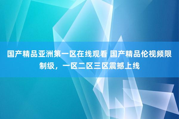 国产精品亚洲第一区在线观看 国产精品伦视频限制级，一区二区三区震撼上线