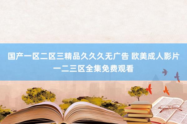 国产一区二区三精品久久久无广告 欧美成人影片一二三区全集免费观看