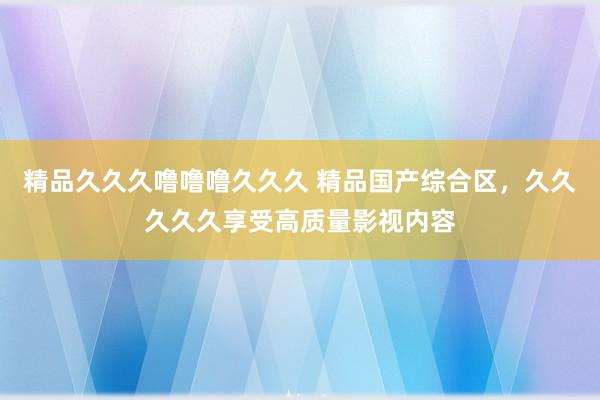 精品久久久噜噜噜久久久 精品国产综合区，久久久久久享受高质量影视内容
