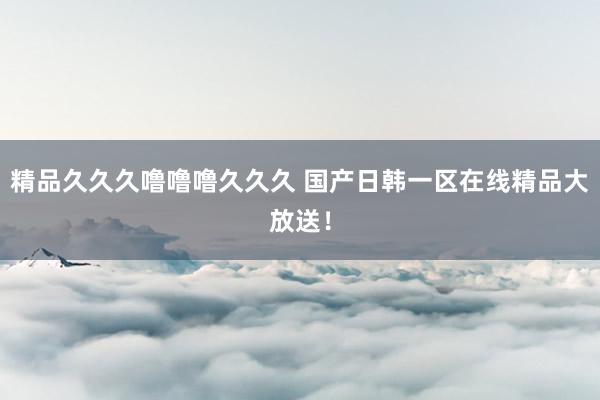 精品久久久噜噜噜久久久 国产日韩一区在线精品大放送！