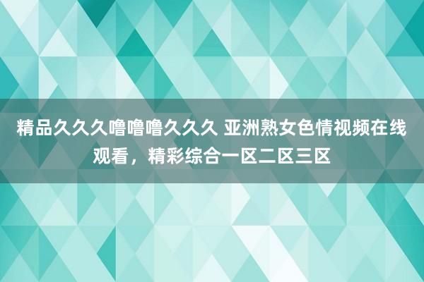 精品久久久噜噜噜久久久 亚洲熟女色情视频在线观看，精彩综合一区二区三区