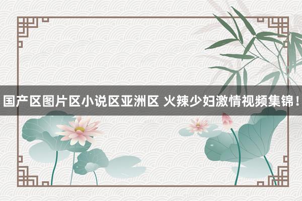 国产区图片区小说区亚洲区 火辣少妇激情视频集锦！