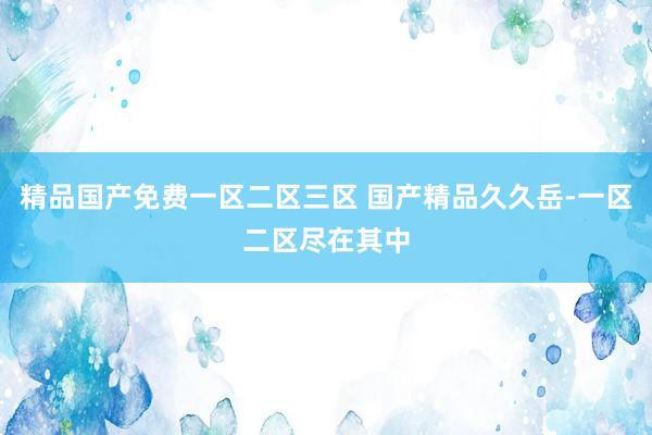 精品国产免费一区二区三区 国产精品久久岳-一区二区尽在其中