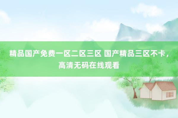 精品国产免费一区二区三区 国产精品三区不卡，高清无码在线观看