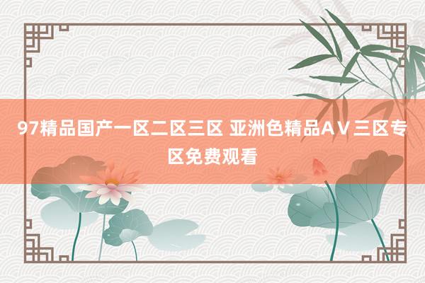 97精品国产一区二区三区 亚洲色精品AⅤ三区专区免费观看