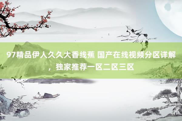 97精品伊人久久大香线蕉 国产在线视频分区详解，独家推荐一区二区三区