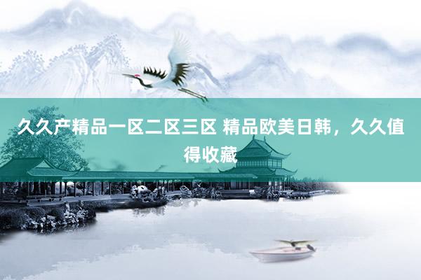 久久产精品一区二区三区 精品欧美日韩，久久值得收藏